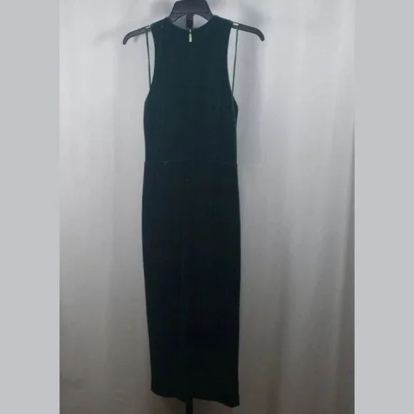 michael kors green velvet dress Velvet Riley Dress w. Collar main image 1